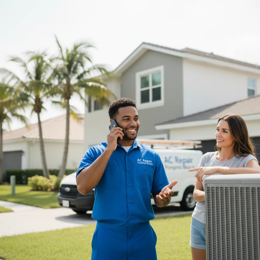 AC Repair Pompano Beach customer support in Mystic